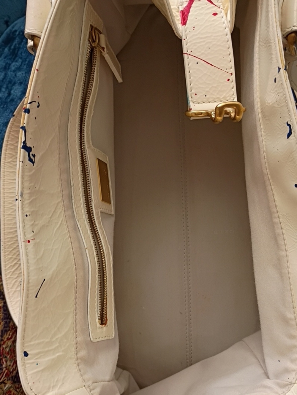 White Patent Leather Fendi Bag - Picture 10 of 14
